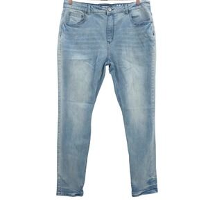 Serenede Mens 40 Potala Palace Fitted Distressed Skinny Jeans